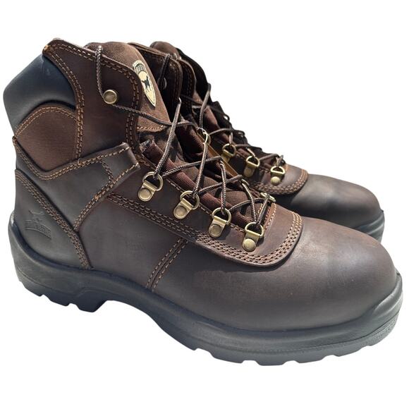 Irish Setter Ely Work Boot 6" Men's 11.5D Medium Brown Leather Soft Toe Red Wing - Picture 1 of 10